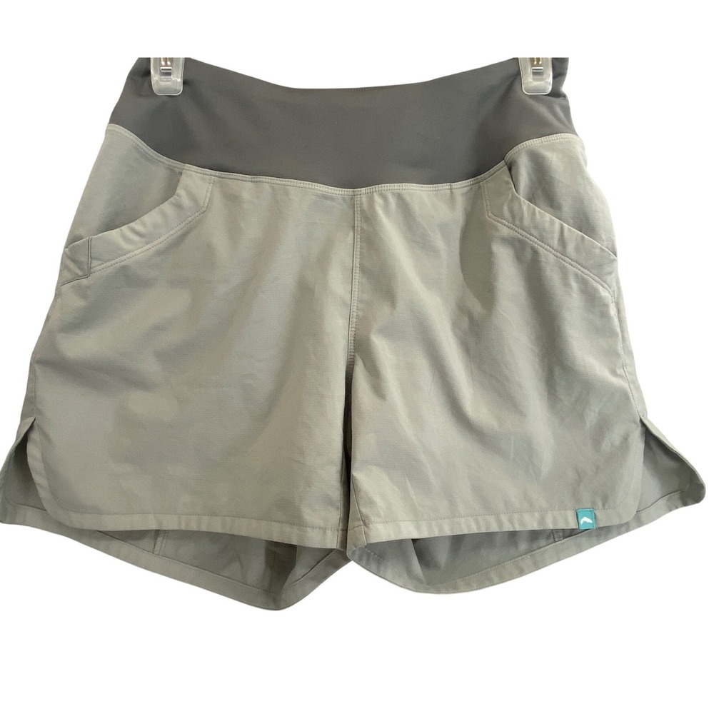 Simms Mataura Fishing Shorts Womens XS Grey Sage Green Ripstop Hiking Activewear